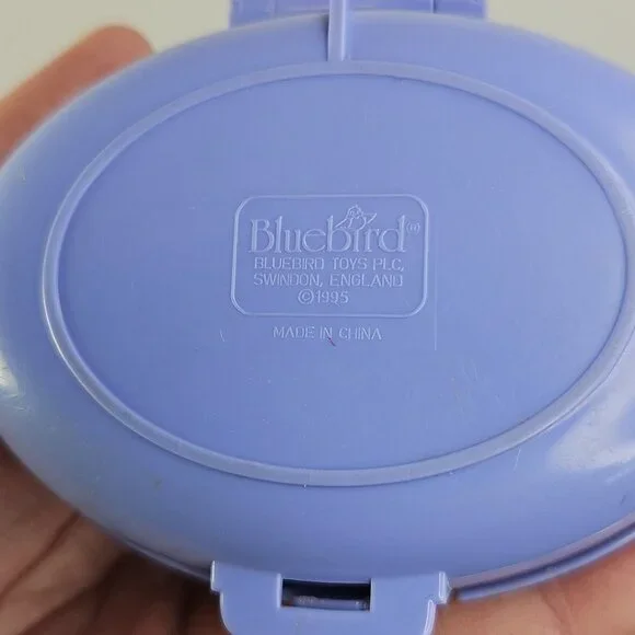 Polly Pocket Bluebird Vintage 1995 Unicorn Horse Meadow Purple Compact Only - Picture 10 of 12